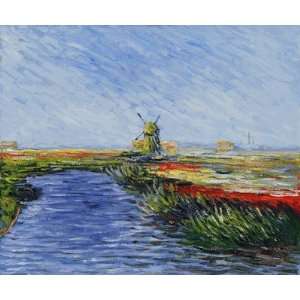  Tulip Field in Holland  Art Reproduction Oil Painting