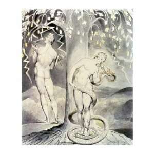  William Blake   The Temptation And Fall Of Eve Giclee 