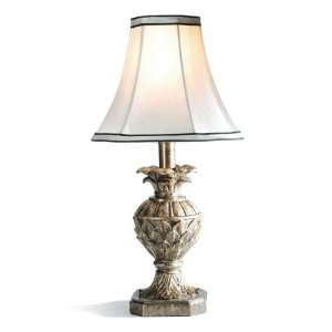  17 Antiqued Bronze/Gold Pineapple Accent Table Lamp with 