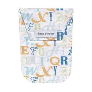  Diapees & Wipees ABC Blue Baby Diaper and Wipes Bag: Baby