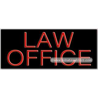 Law Office Neon Sign (13H x 32L x 3D): Grocery & Gourmet Food