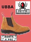 Redback Work Boots UBBA Desert Rigger Soft Toe Elastic Sided Tan Suede