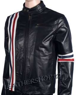 Easy Rider Vintage Leather jacket US Flag FREE SHIP  