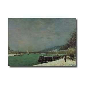  The Seine At The Pont Diena Winter 1875 Giclee Print