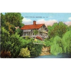   Vintage Postcard   Swiss Cottage   Rockford Illinois 