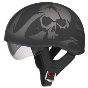    GMAX GM55 Skull Half Helmet X Small  Off White: Automotive