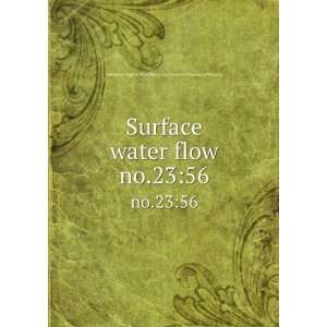  Surface water flow. no.2356 California. Dept. of Water Resources 