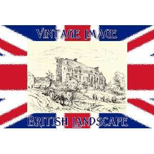 Pack of 4, 6 inch x 4 inch (14 x 10 cm) Gloss Stickers British 