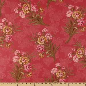  44 Wide Rue Saint Germain Bouquets Rose Fabric By The 