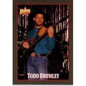  1992 Branson On Stage Trading Card # 13 Todd Brumley In a 