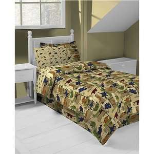  Dinoland Comforter/sheet/sham Set Twin