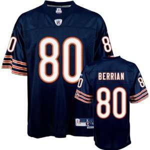  Bernard Berrian Reebok NFL Navy Premier Chicago Bears Jersey 