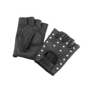  RIVER ROAD VEGAS SHORTY LEATHER GLOVES (X SMALL) (BLACK 