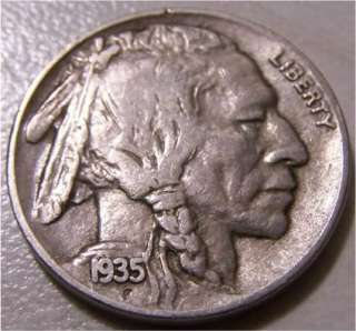 1935 P Buffalo Nickel Nice Grade  FULL DATE   US 