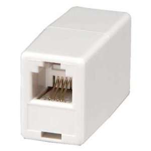  SF Cable, RJ11 Modular Inline Coupler Straight, White 