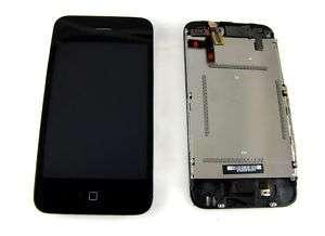 APPLE IPHONE 3GS BLACK FRONT LCD + DIGITIZER ASSEMBLY  