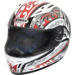  Xpeed Euphoria XF705 Street Racing Motorcycle Helmet   Red 