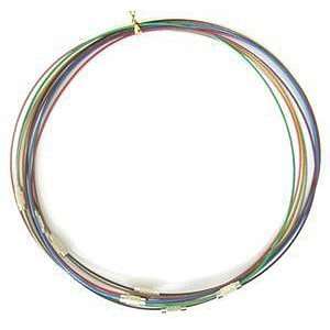 DIY Jewelry Making 6 Strands Steel Wire Bracelet Making, with Alloy 