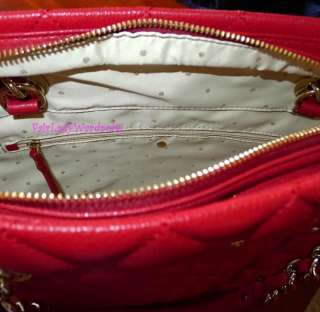 NEW $445 Kate Spade Gold Coast Sierra Quilted Tote! Scarlet Red  