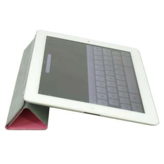   New iPad3 Smart Cover Slim Magnetic PU Leather Case Wake/ Sleep Stand