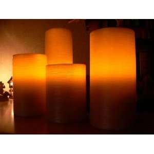 Flameless Candles; Cherry Blossom Pink Pillar Wax Candles with Remote 