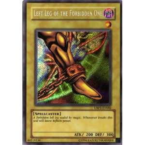 Yugioh Exodia Left Leg Of The Forbidden One LOB 121 Ultra Rare