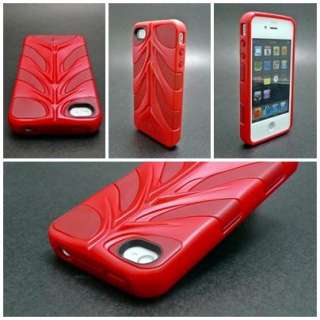 Red Hit Pop 3D Back Case for iPhone 4+LCD Protector  