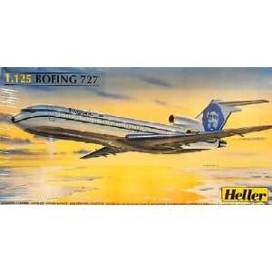  HELLER   1/125 B727 Air France Commercial Airliner (Plastic Models 
