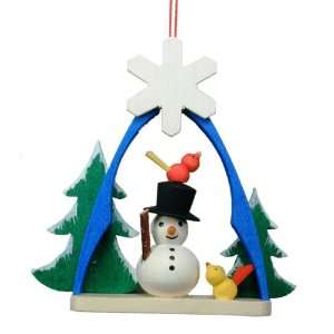  Christian Ulbricht Winter Snowman Christmas Ornament: Home 