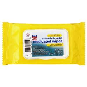  Rite Aid Medicated Wipes, Hemorrhoid Relief, with Witch 