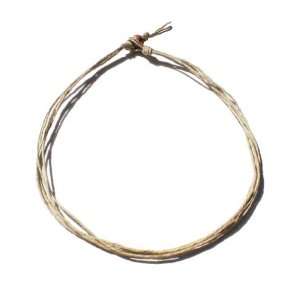   Hawaiian Style Four String Hemp Necklace Choker   Handmade: Jewelry