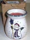 HOME AND GARDEN PARTY SNOWMAN MINI SPOON JAR CANDLE 4 X 4 2001