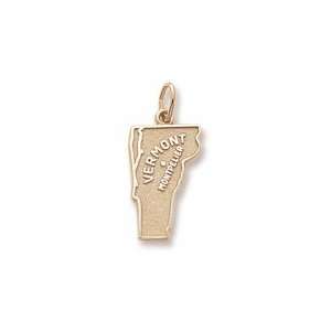  Montpelier Vermont Charm in Yellow Gold Jewelry