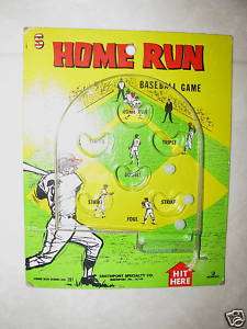 Vintage Baseball Pinball Game Smethport USA Home Run  