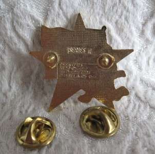 1984 USA LA Olympics Sam Eagle Star Hat Collar Pin  