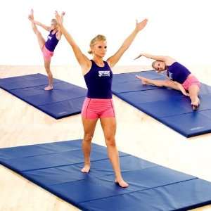 High Impact Folding Exercise Mat with Two End Fasteners:  