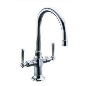HiRise Two Handle Bar Sink Faucet Finish: Brushed Stainless Steel
