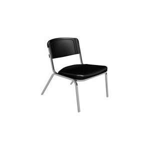  Iceberg Big & Tall Stack Chairs in Black   Set of 4: Home 