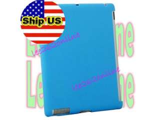 For iPad 2 Slim Case Work With Apple Smart Cover Blue  