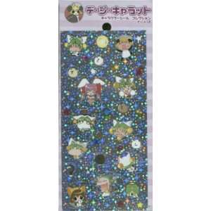  Di Gi Charat Hologram Purple Sticker Sheet: Toys & Games