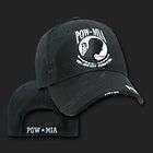 BIKER VETS DONT FORGET POW / MIA EMBROIDERED BALL CAP  