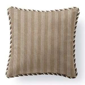  Outdoor Square Pillow in Sunbrella Wyndham Brown with 