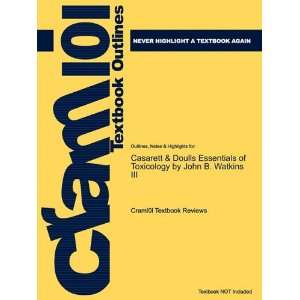  for Casarett & Doulls Essentials of Toxicology by John B. Watkins 