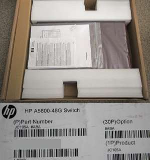 HP SWITCH A5800 48G JC105A L3 MANAGED SWITCH 48 PT NEW  