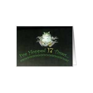  17th Birthday Missouri Tree Frog Hopped Card Toys & Games