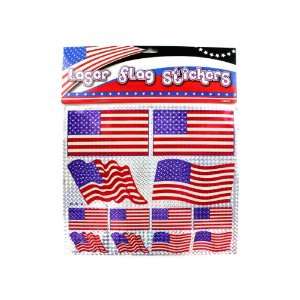  New   American flag laser stickers   Case of 96   GM024 96 