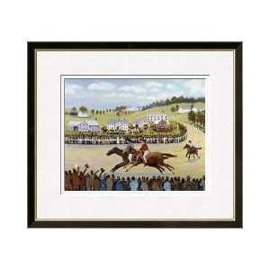 Horse Races Framed Giclee Print