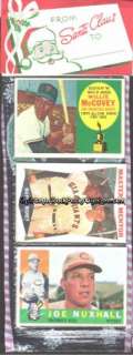 1960 Topps WILLIE McCovey #316 ROOKIE christmas cello rack pack 