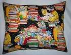   *GIRLS READING* Cotton Fabric Pillow Handmade in the U.S.A
