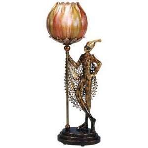  Hand Made Golden Harlequin Accent Table Lamp
